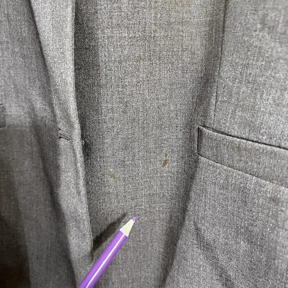 Calvin Klein Taupe Brown Blazer Womens Small Shoulder Pads Professional Business - Picture 4 of 7